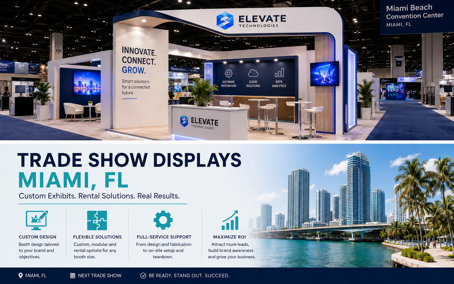 Trade Show Displays Miami: Custom Trade Show Exhibit & Display Solutions for Your Next Event