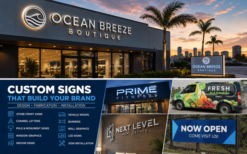 Business Signs Miami: Why Choosing the Right Miami Sign Company Can Transform Your Brand Visibility 1 Business Signs Miami: Why Choosing the Right Miami Sign Company Can Transform Your Brand Visibility