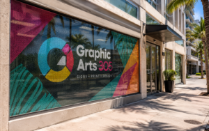 Perforated Window Vinyl Miami: Custom Window Graphics That Turn Glass Into Advertising