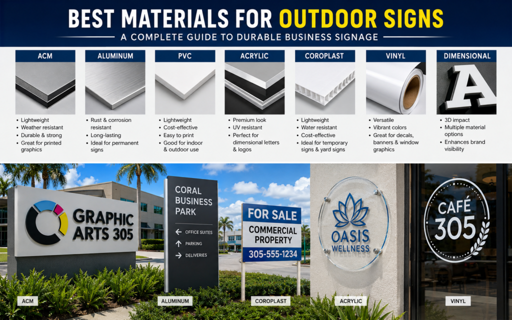 Best Materials for Outdoor Signs: A Complete Guide to Durable Business Signage 1 image 81 - Graphic Arts 305